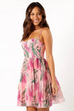 Achanti Mini Dress Pink Floral
