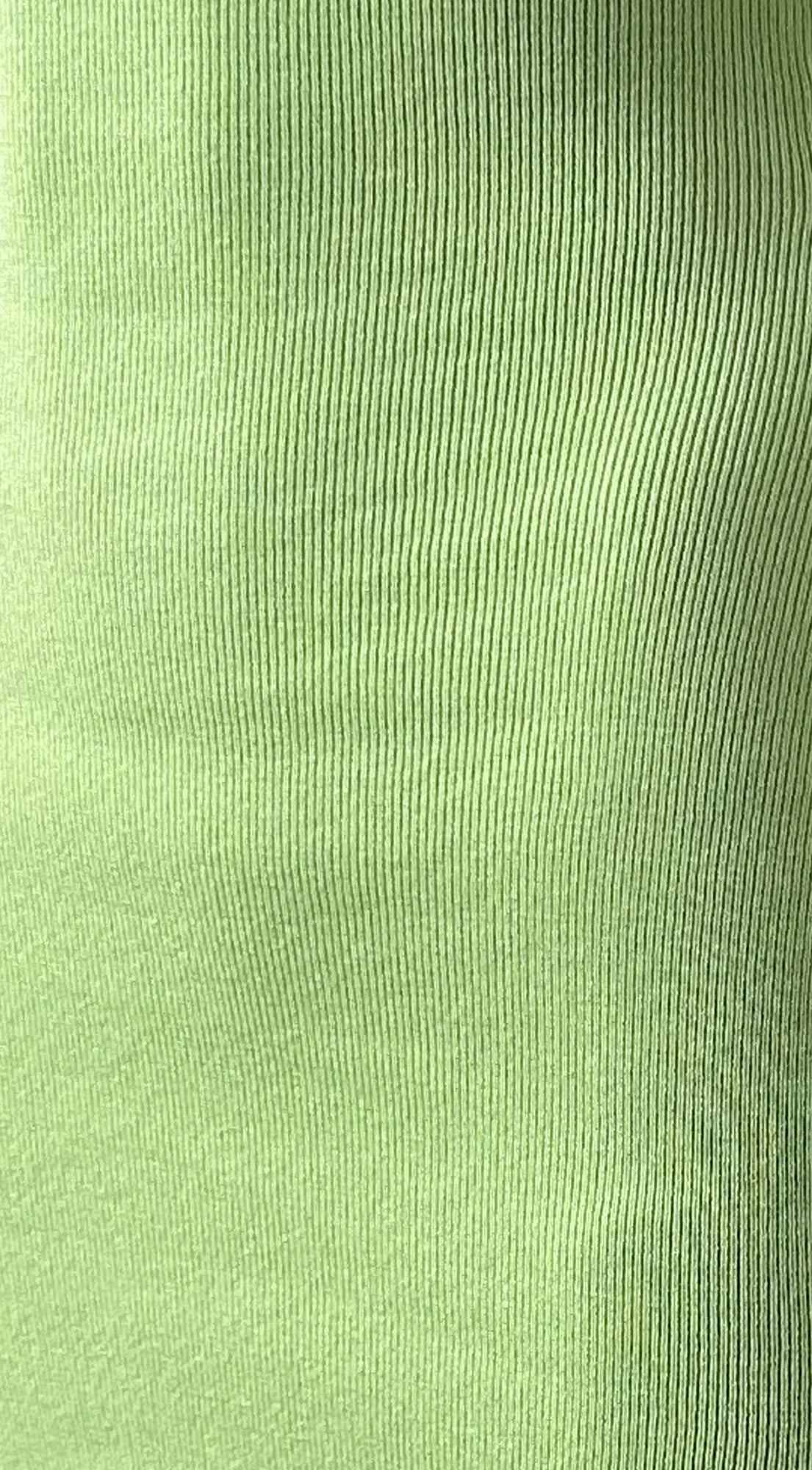 Sana Ribbed Side Slit Cami Midi Dress Green