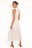 Danni Lace Midi Dress Ecru