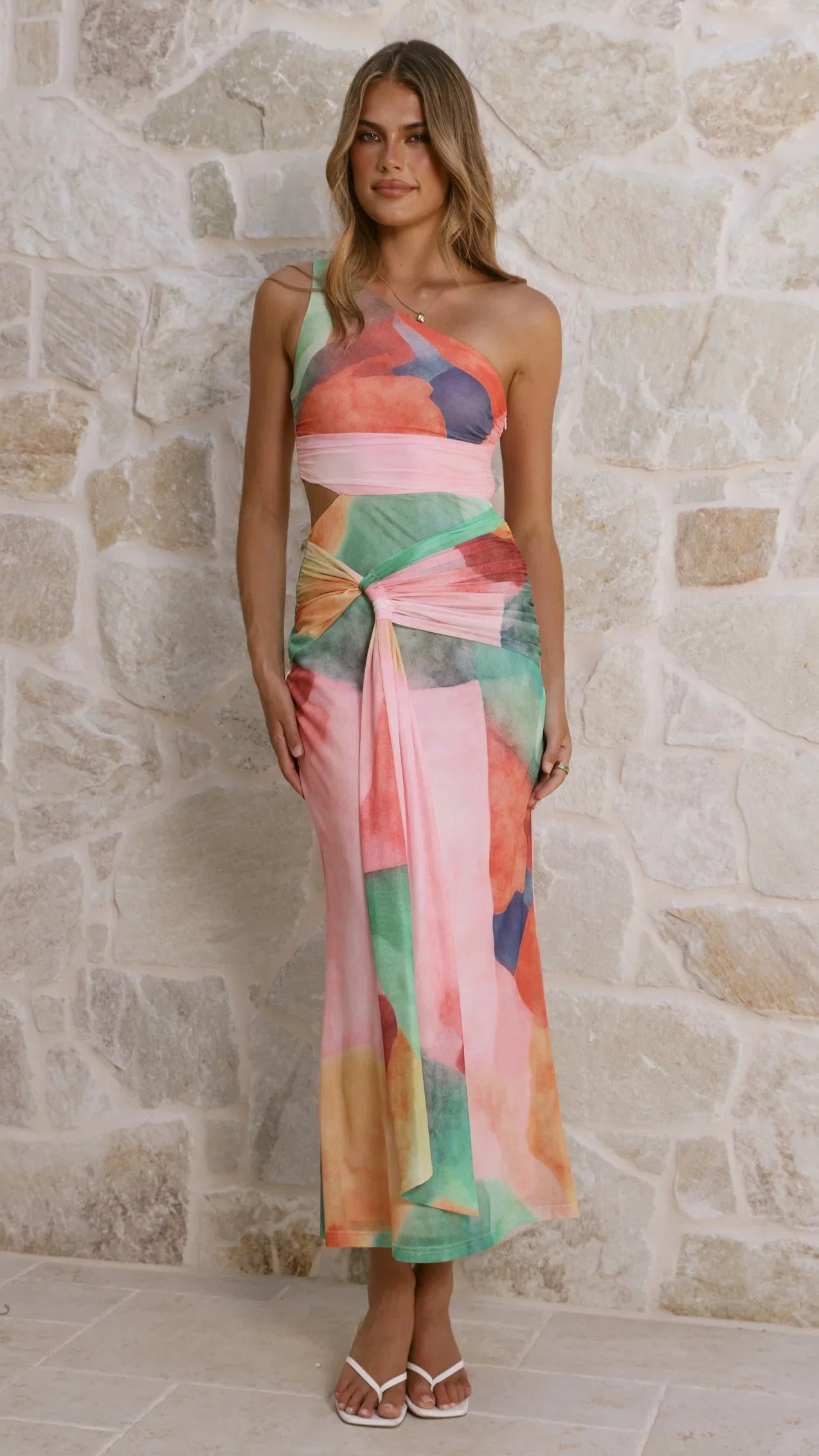 Kourt Maxi Dress Multi Abstract