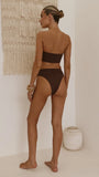Tera High Waist Brief Chocolate