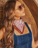 Sierra Sunset Bandana Print Scarf