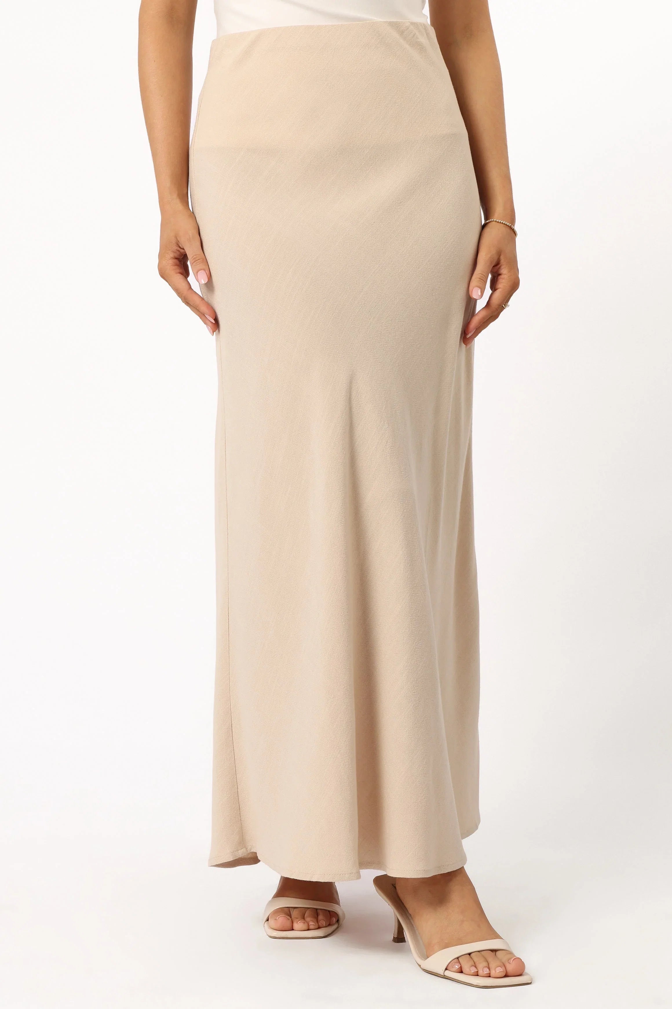 Nelle Midi Skirt Oatmeal