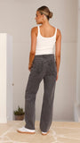 Rollas 90s Relaxed Jean Vintage Black Worn Black