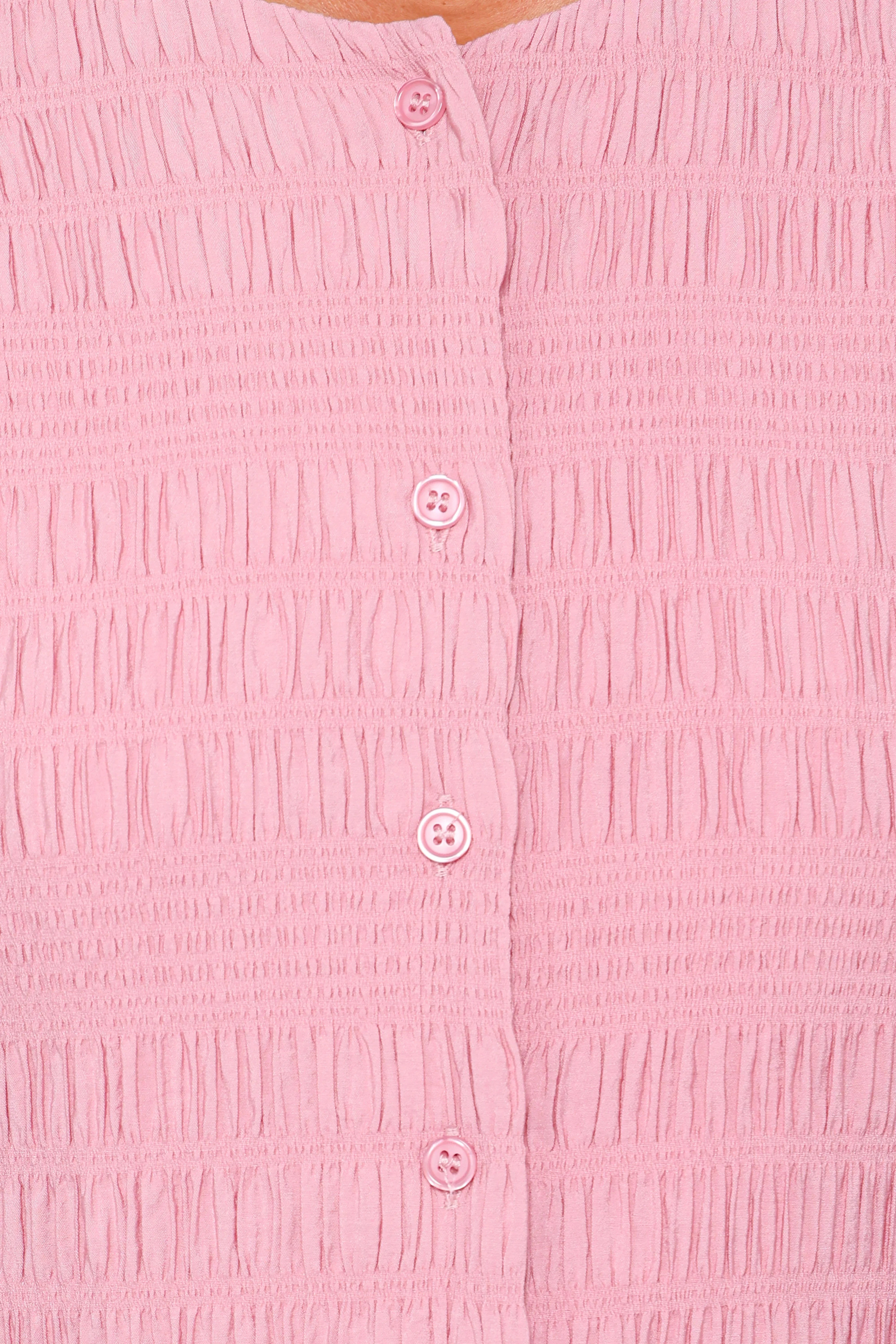 Amaya Long Sleeve Mini Dress Pink