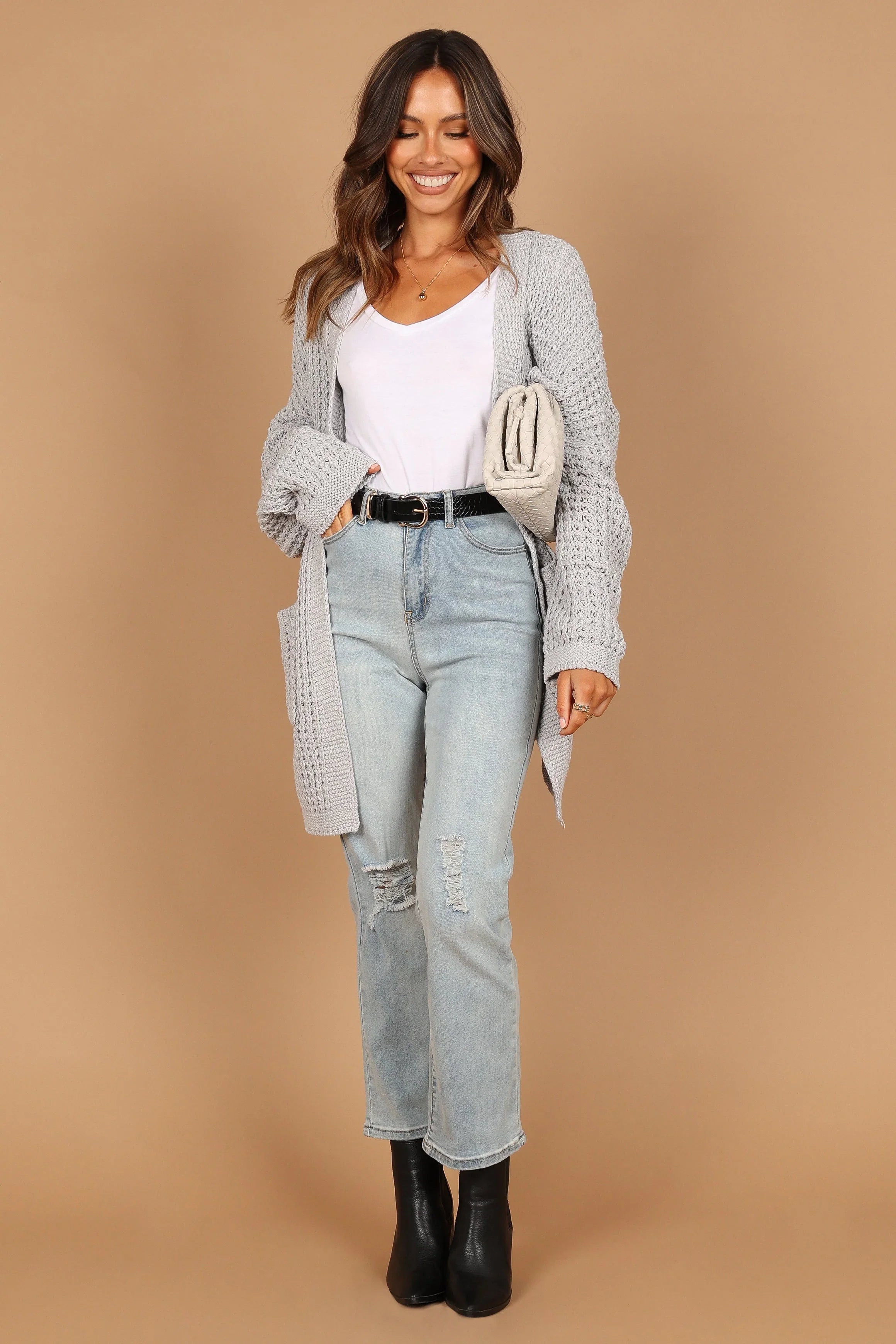 Leyonie Cardigan Grey