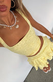 Lets Have Some Fun Lace Bustier Lemon