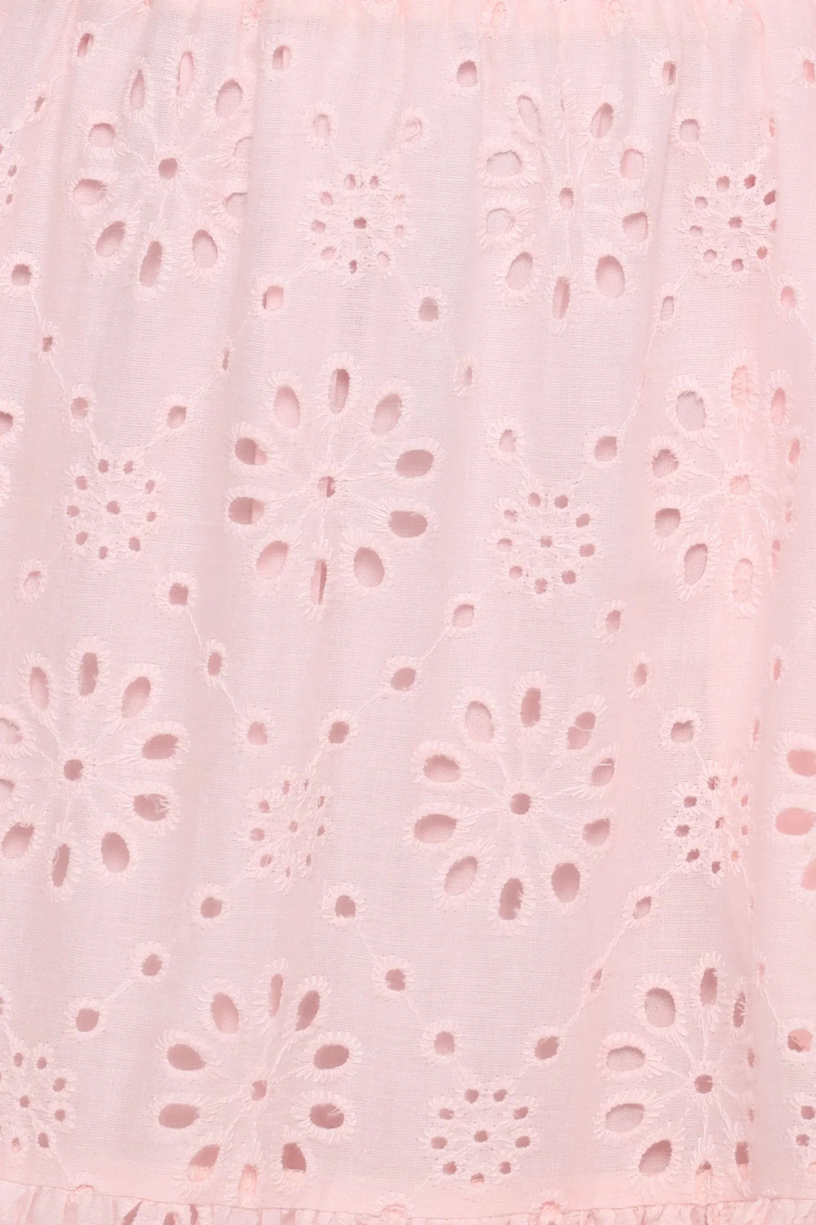 Angelina Skirt Set Pink Broiderie