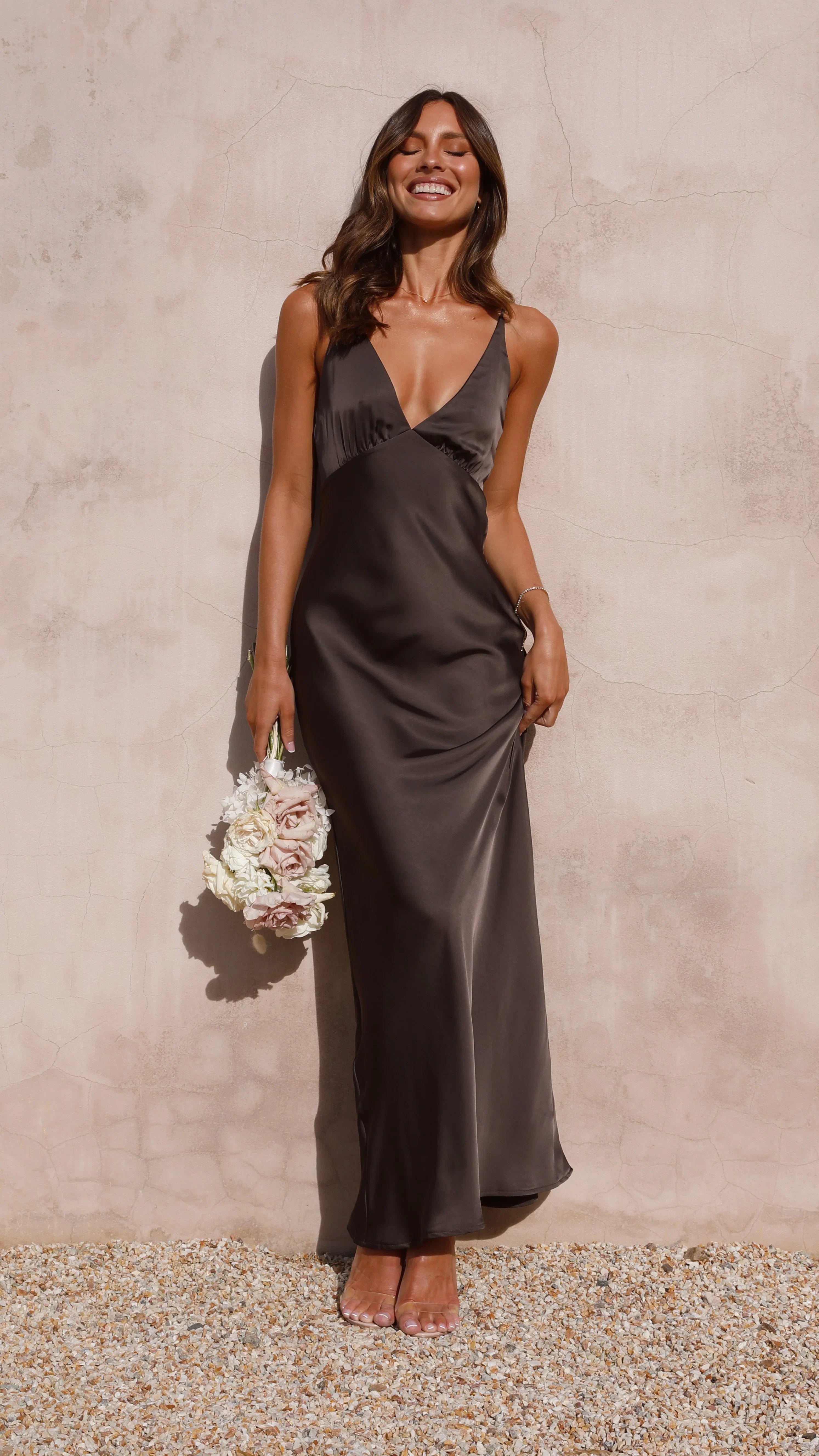 Ziah Maxi Dress Espresso