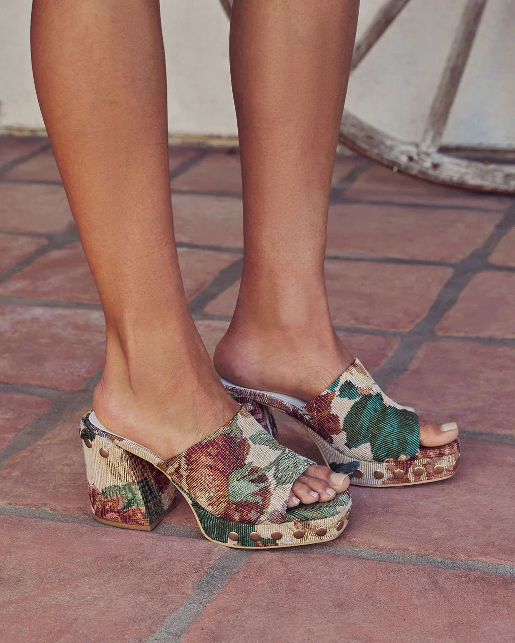 Asha Studded Platform Mule