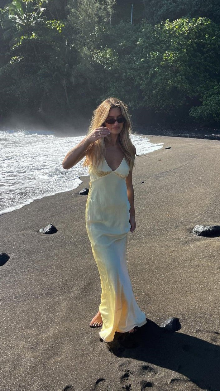 Ziah Maxi Dress Lemon