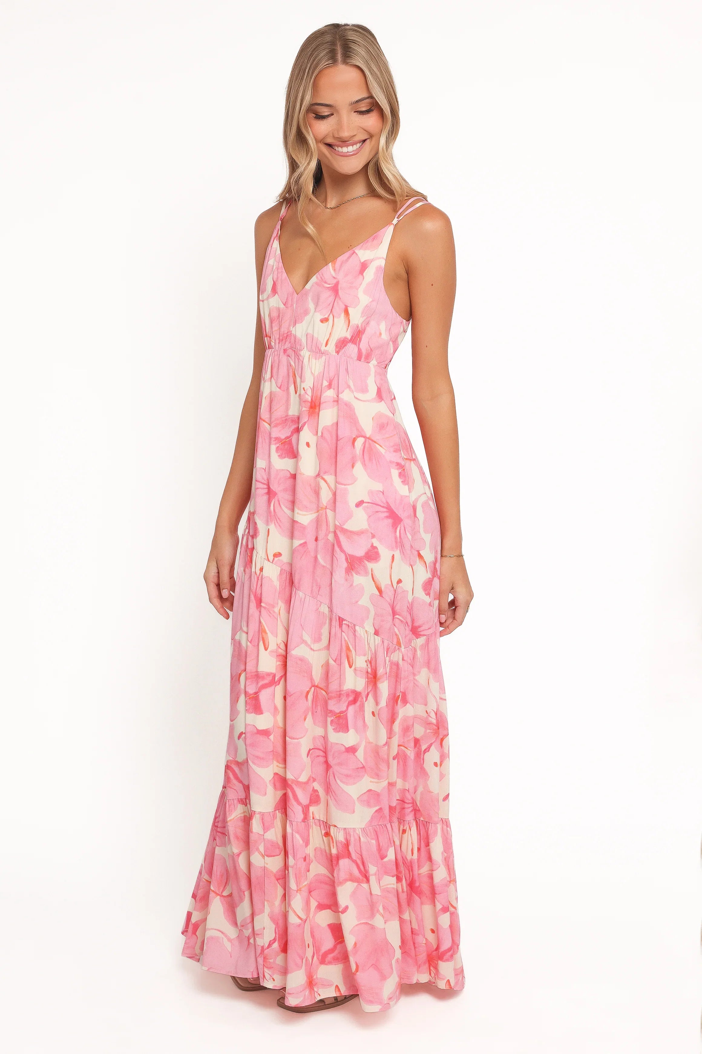 Forbes Maxi Dress Pink Floral
