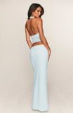 No Notes Needed Halter Maxi Dress Baby Blue