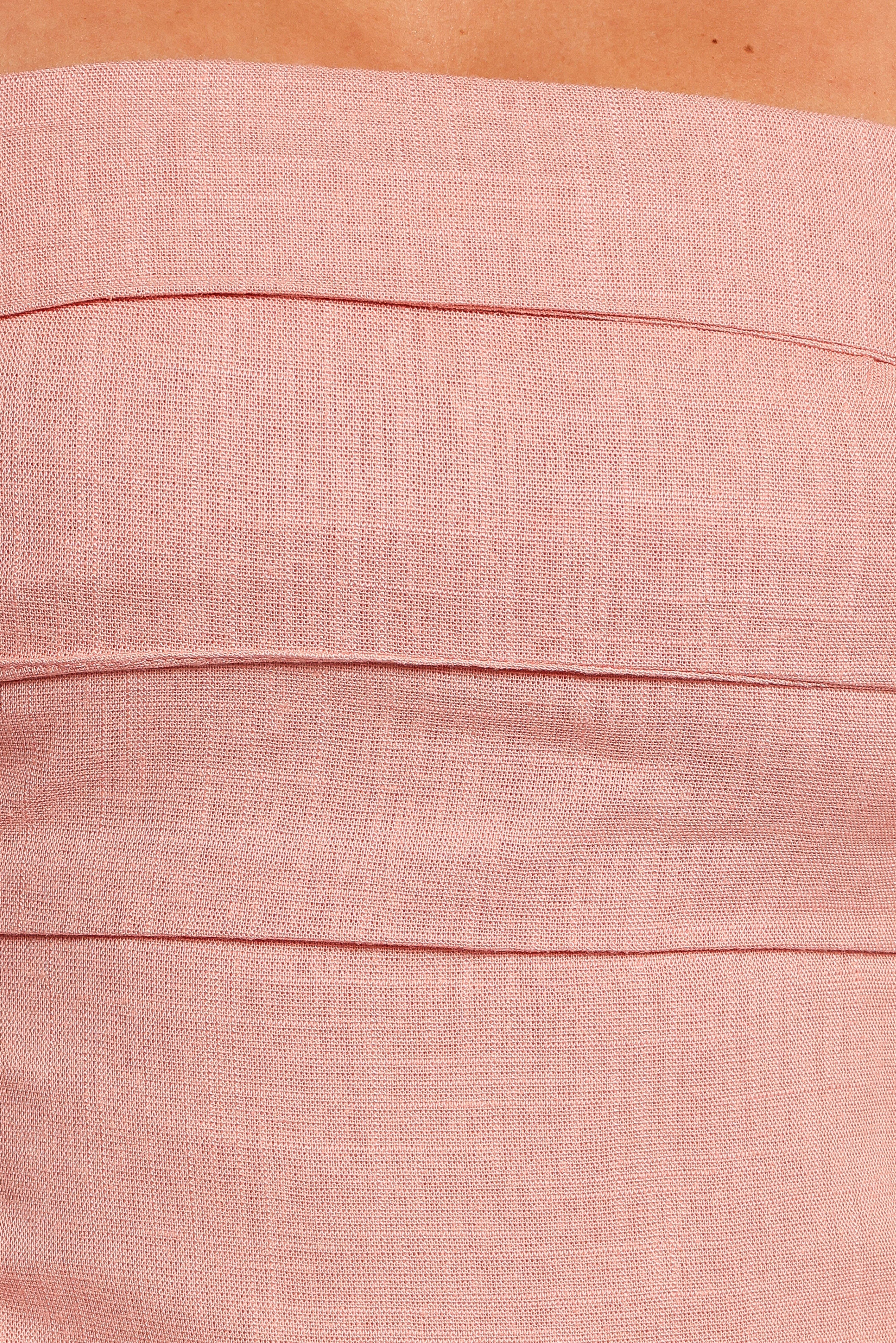 Patterson Tie Shoulder Midi Dress Blush
