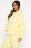 Vol 1 Front Graphic Oversized Hoodie Lemon