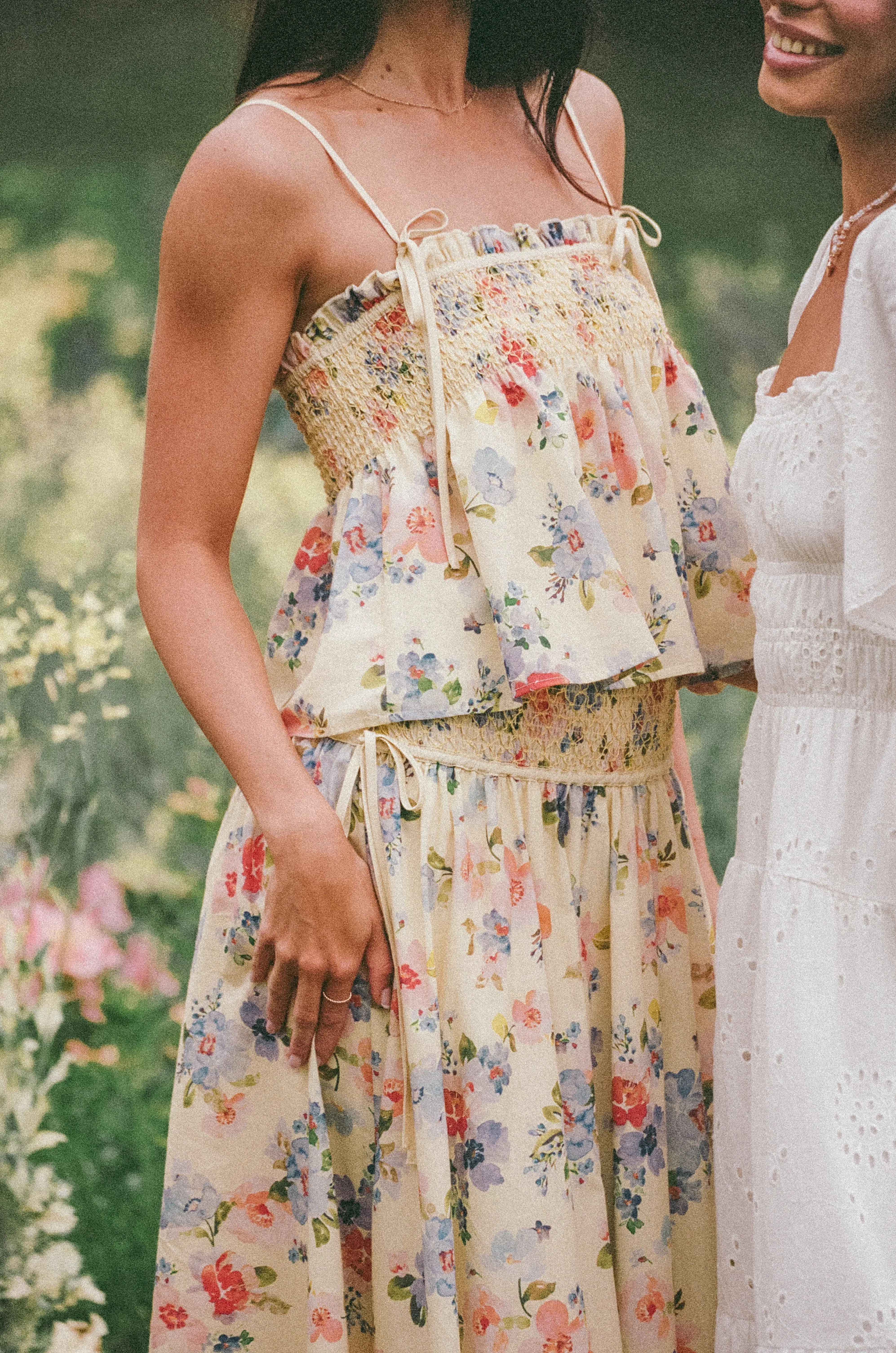 Cosima Baby Doll Top Yellow Floral