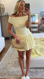Manalla Mini Dress Lemon