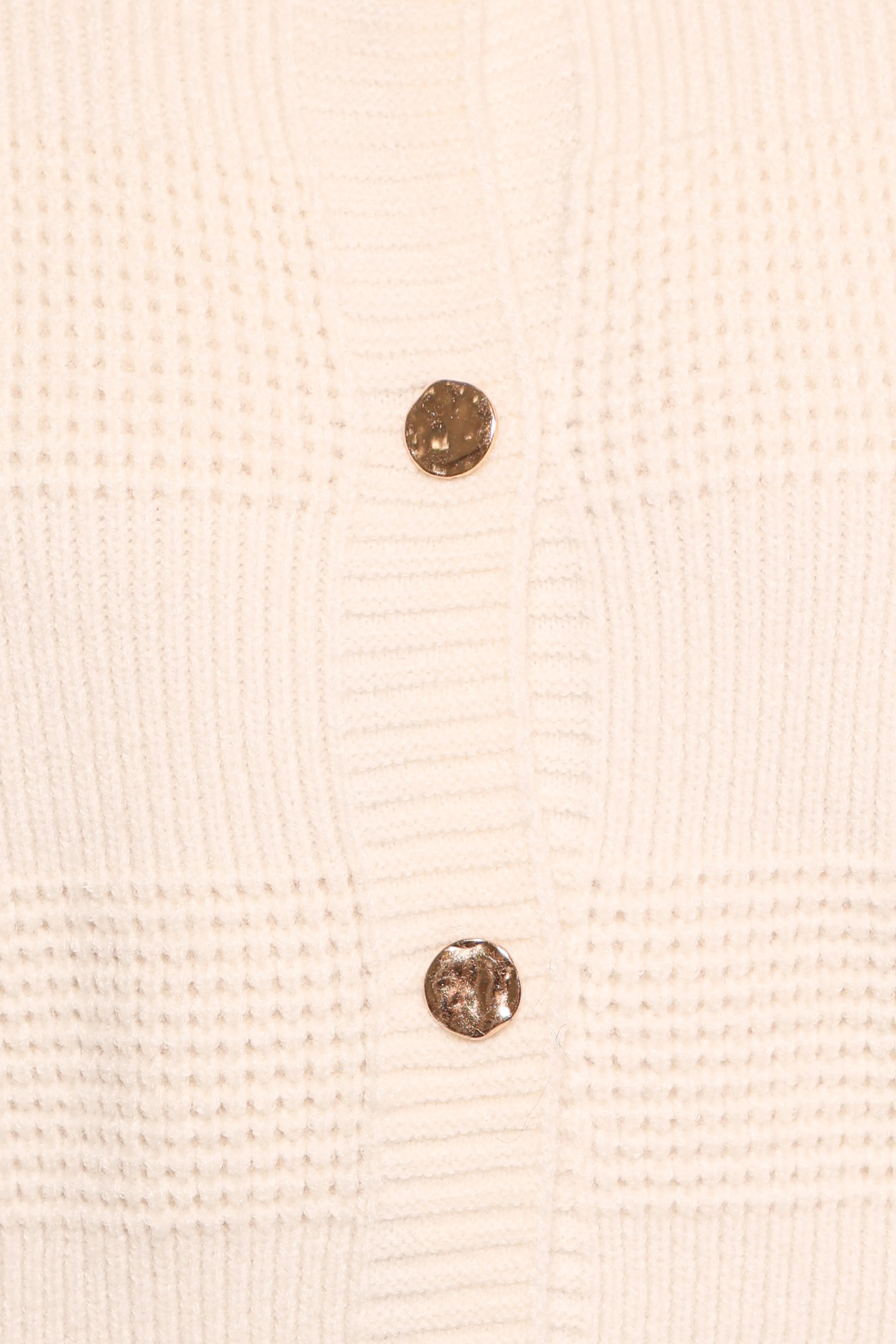 Verago Textured Stripe Cardigan Cream