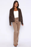 Never Possible Pu Jacket Chocolate