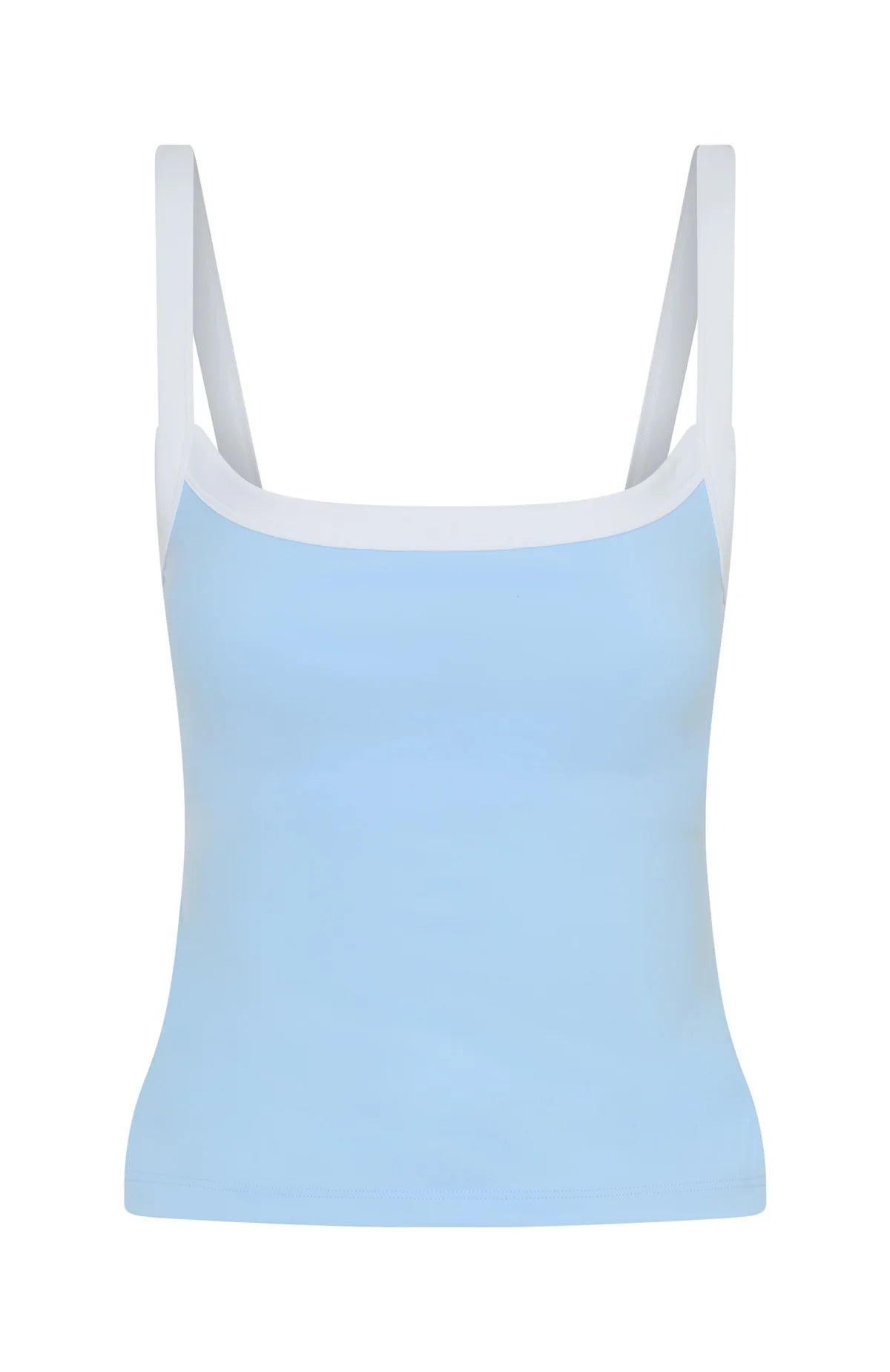 Nows The Time Active Tank Baby Blue White