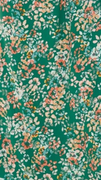 Sara Maxi Dress Green Floral