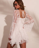Desert Chapel Tiered Lace Romper