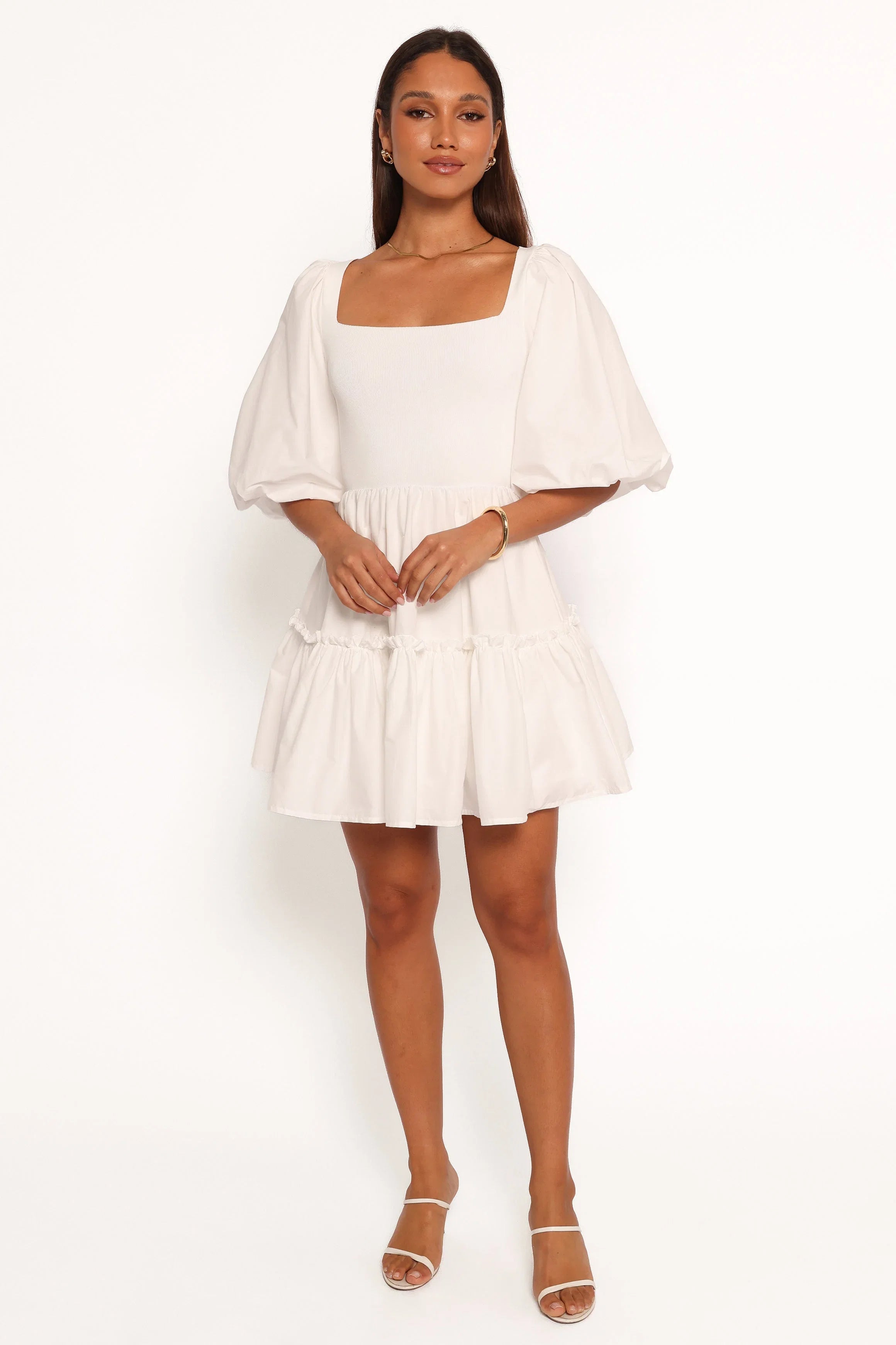 Meredith Mini Dress White