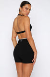 Defence Bike Shorts Black White