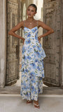 Ami Maxi Dress Blue Floral