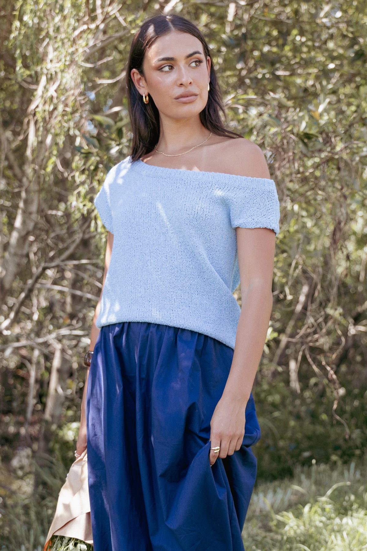 Coco Knit Top Pale Blue