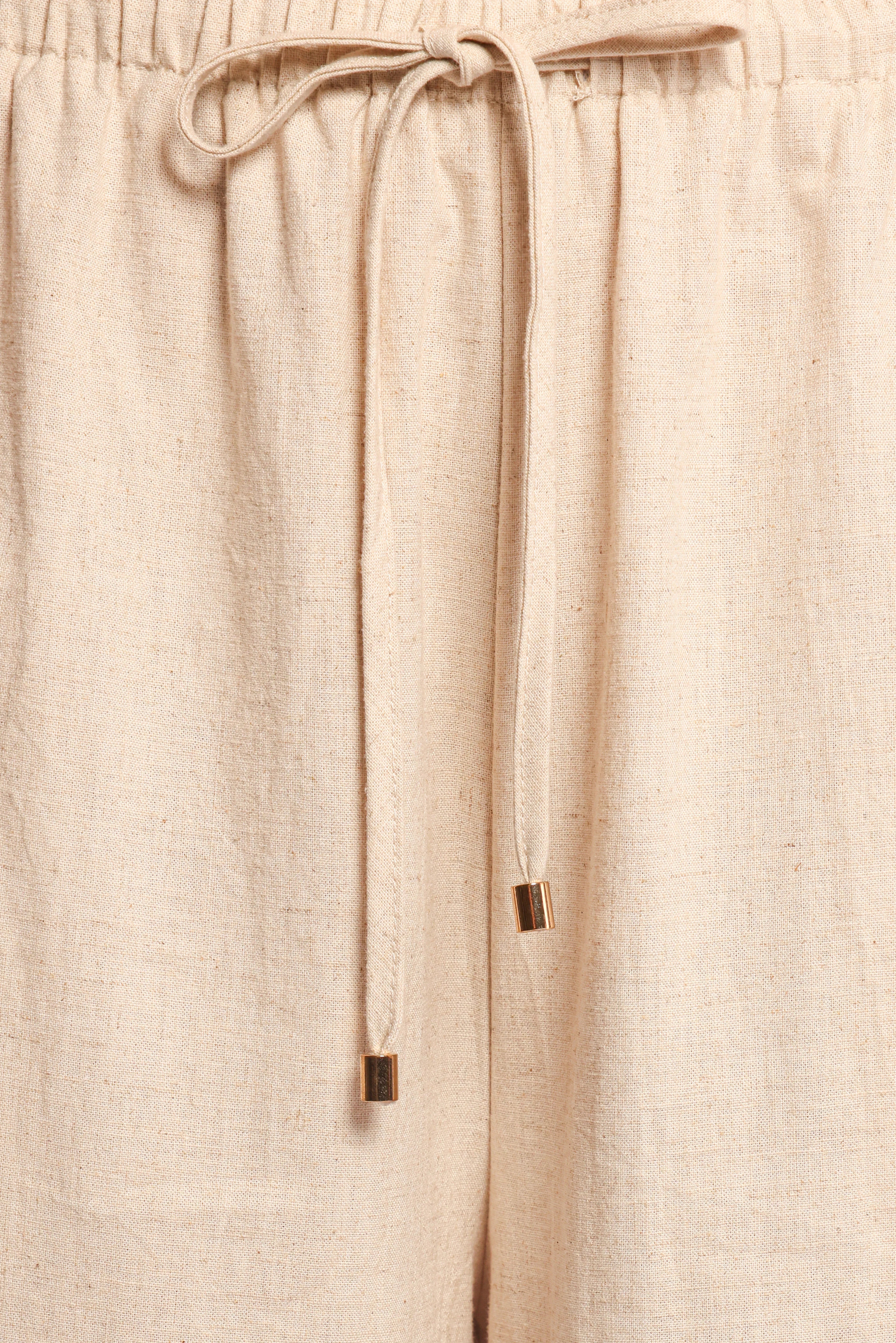 Trula Wide Leg Pant Oatmeal