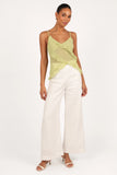 Gabrielle Ruffle Top Meadow Green