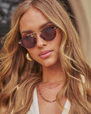 Shailena Round Tortoise Frame Sunglasses