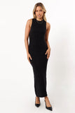 Liam Knit Midi Dress Black