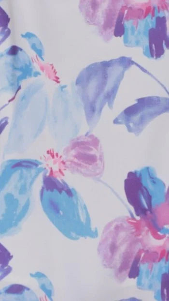 Zarla Mini Dress Blue Floral