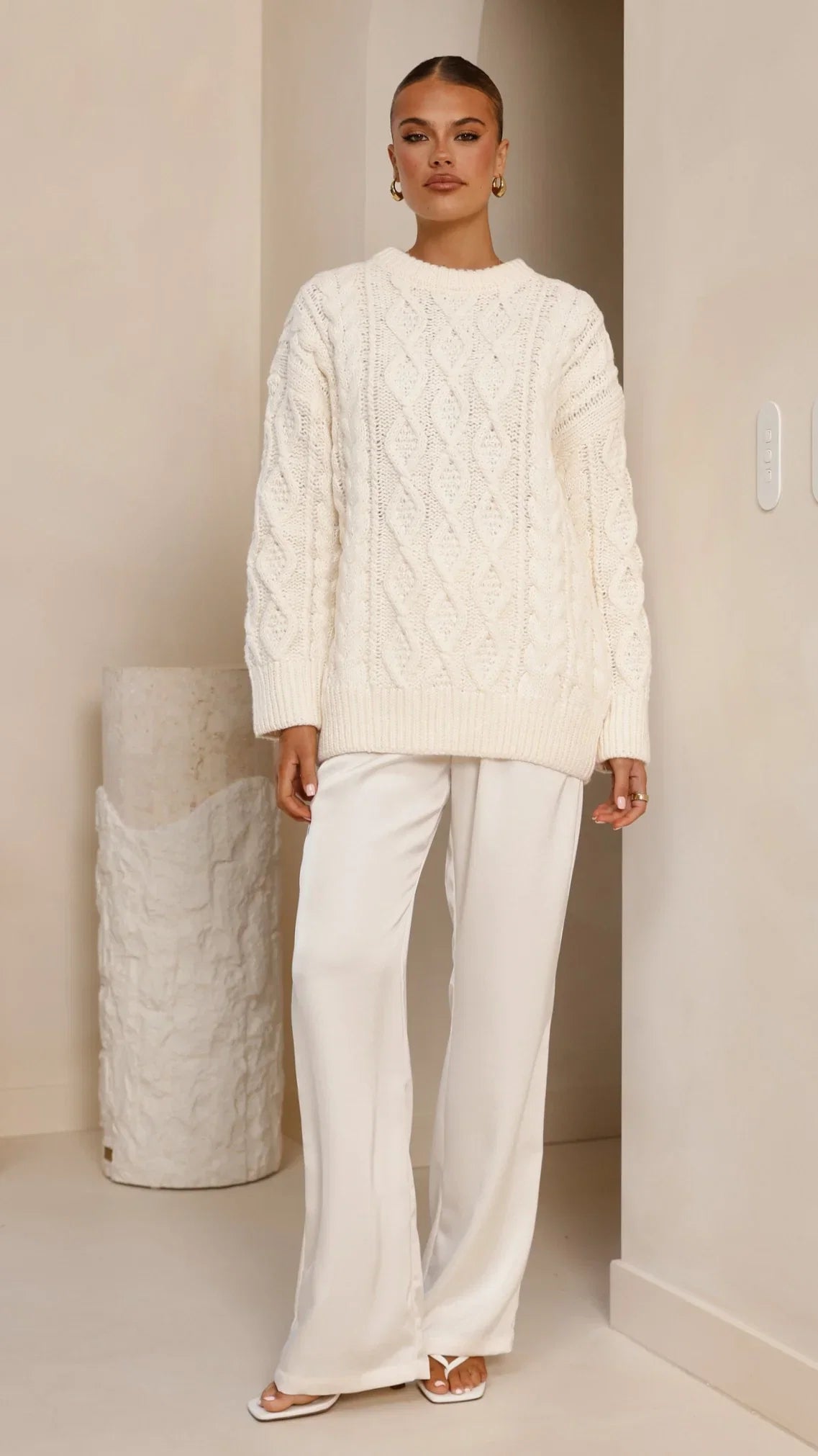 Valentina Knit Sweater Cream