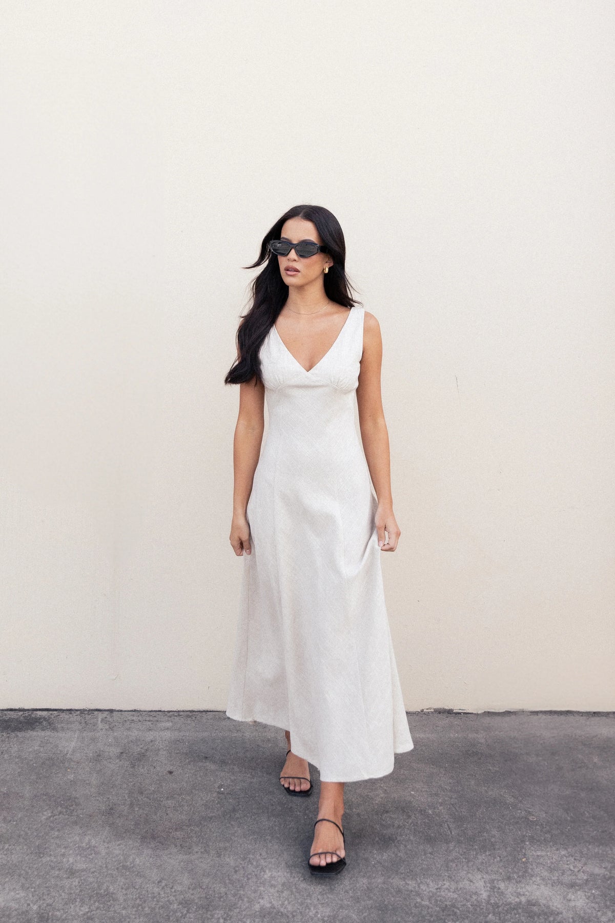 Adren Midi Dress Oatmeal