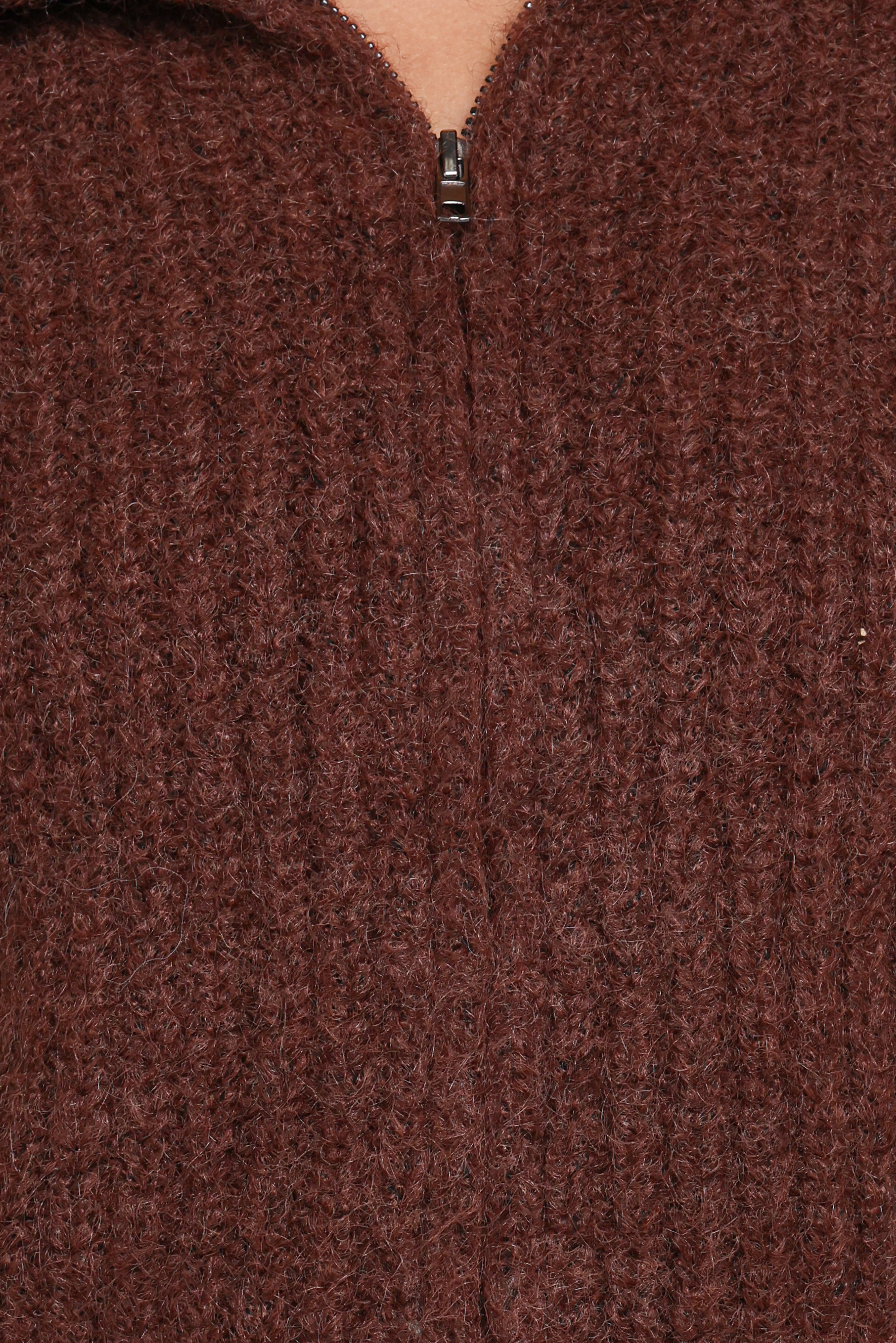 Miffy Zip Through Cardigan Chocolate