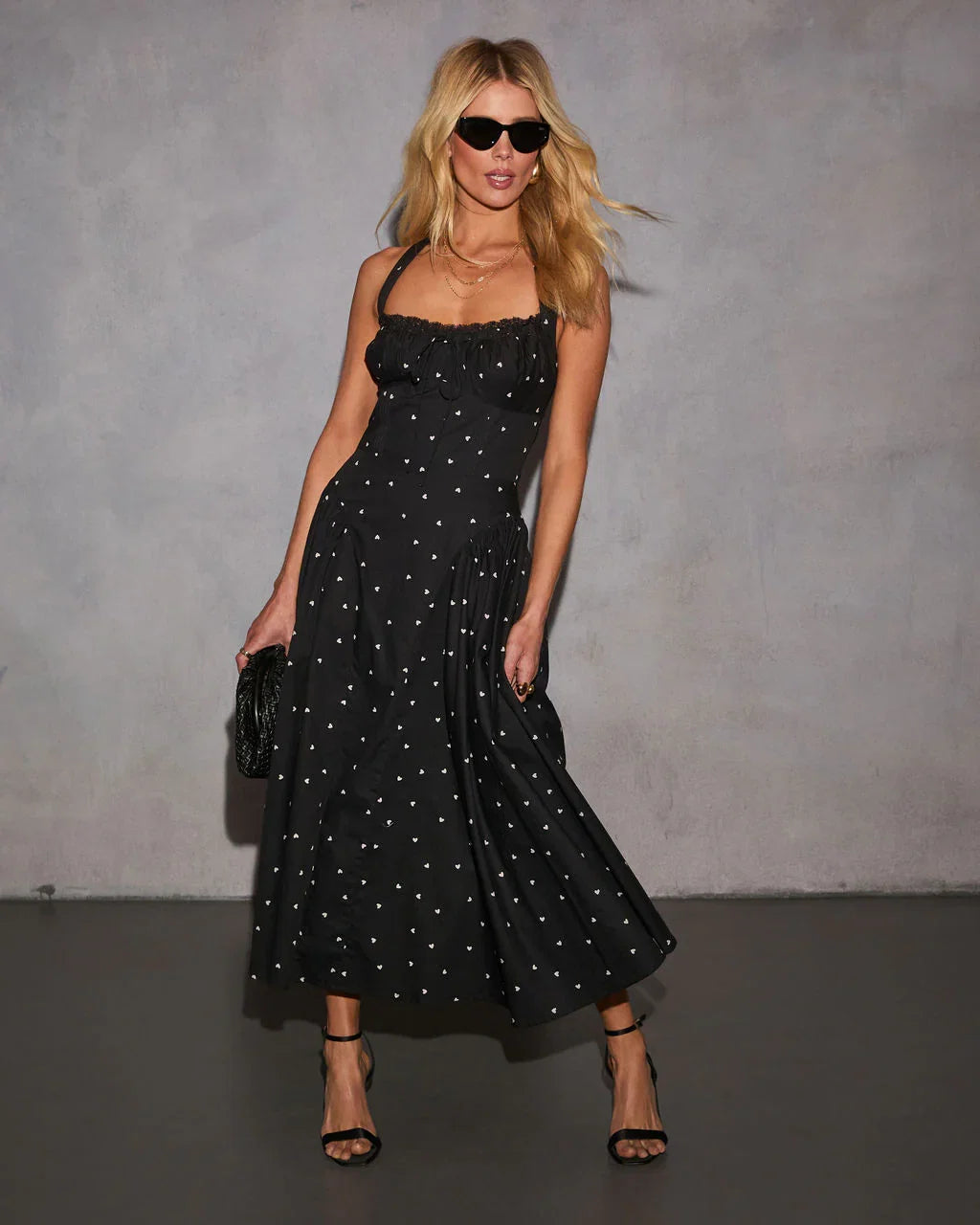 Everwood Halter Corset Midi Dress