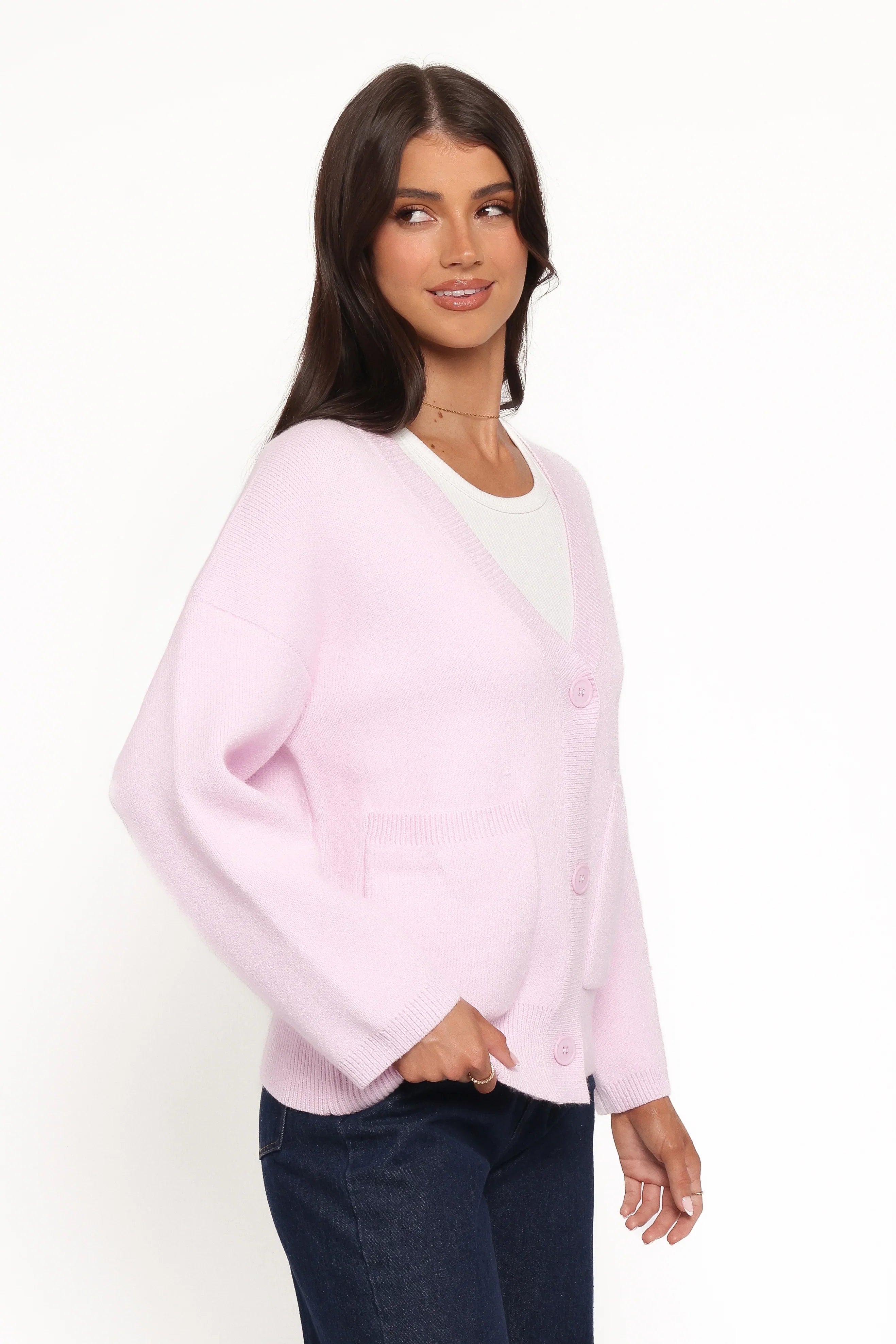Jayden Cardigan Pale Pink