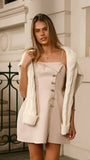 Zata Mini Dress Beige