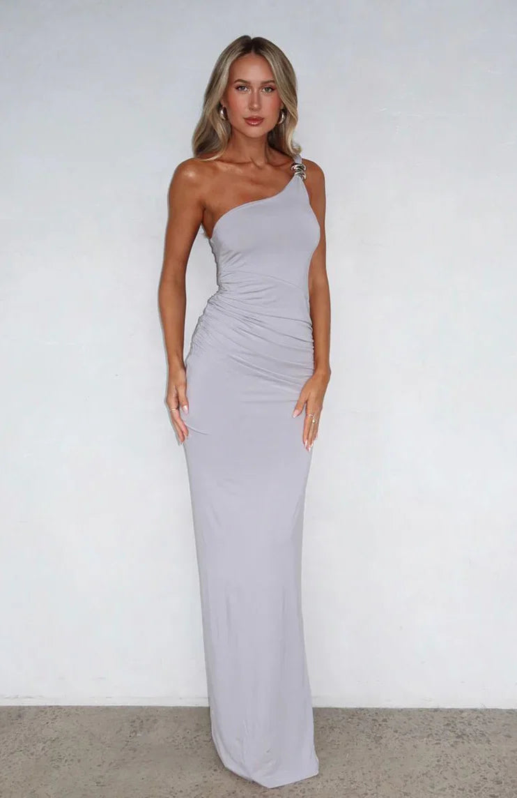 Shes A Boss Maxi Dress Grey