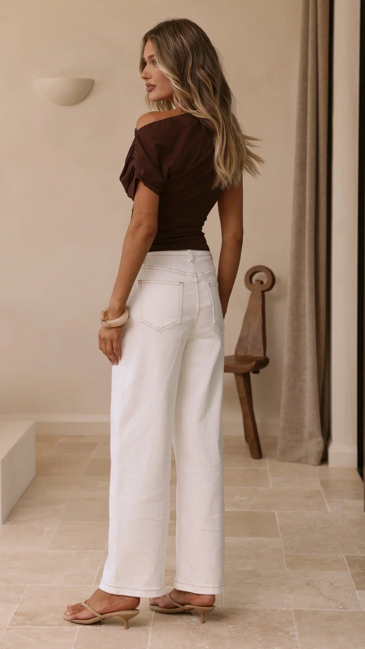 Macadrian Jeans White Denim