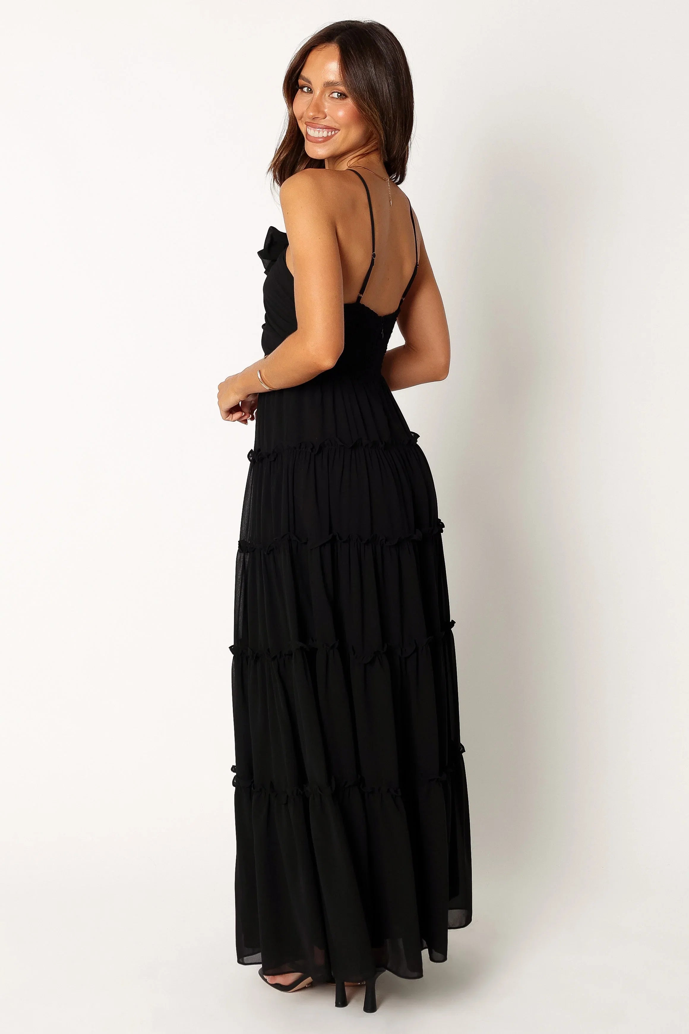 Dottie Halterneck Maxi Dress Black