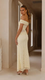 Tiarna Off The Shoulder Maxi Dress Yellow