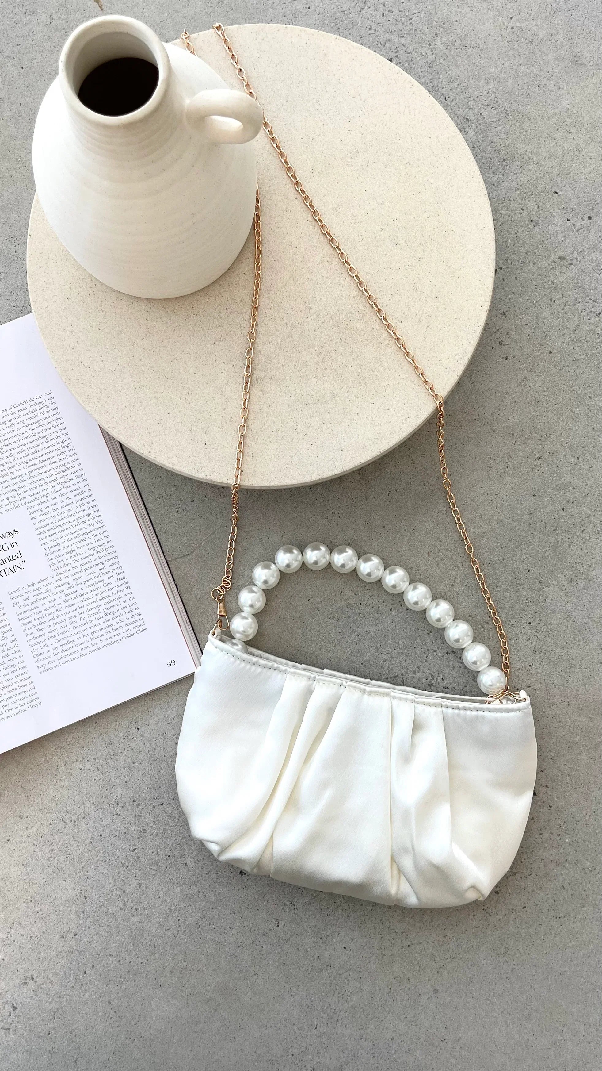 Hepburn Purse Ivory