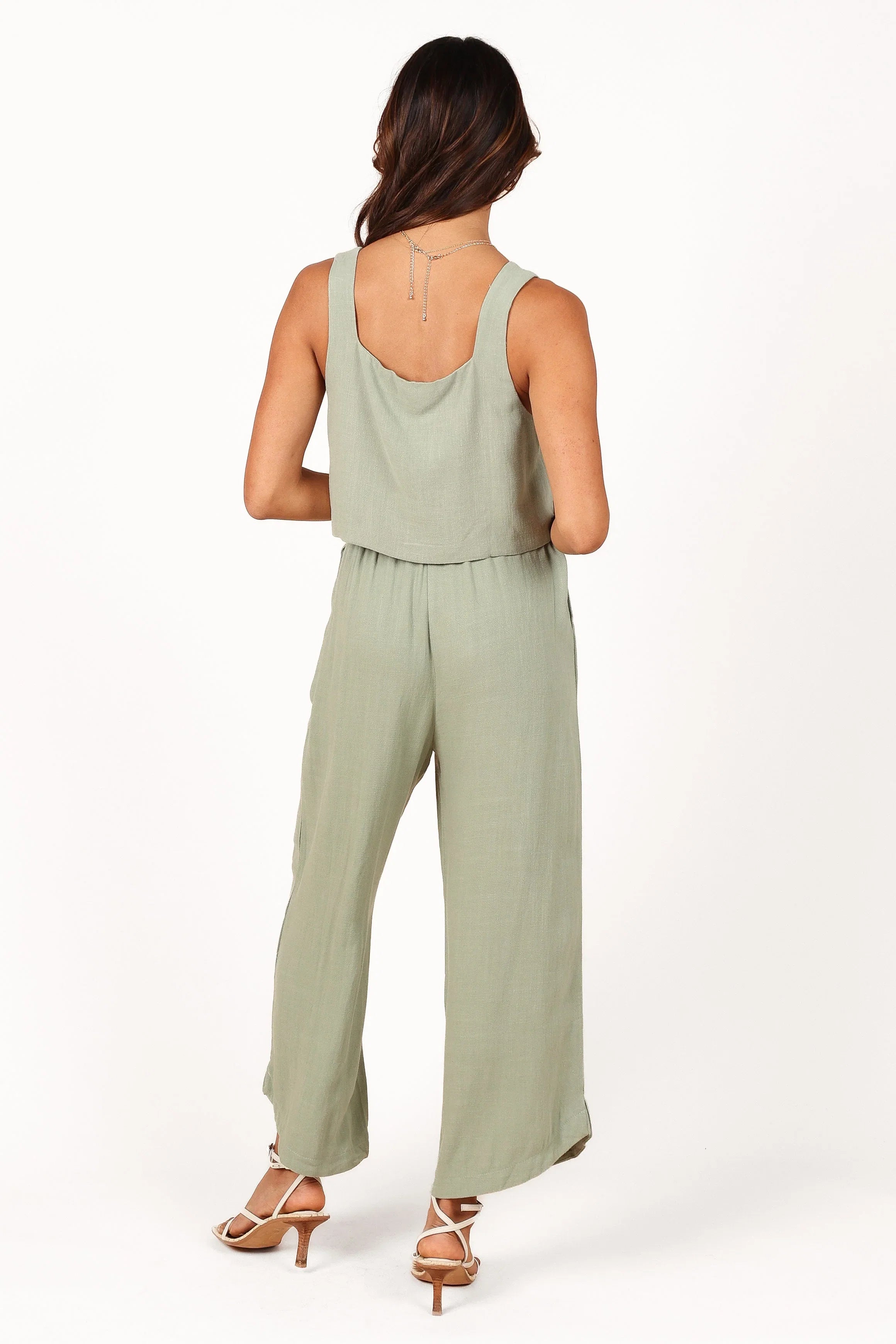 Eleanor High Waisted Pants Green