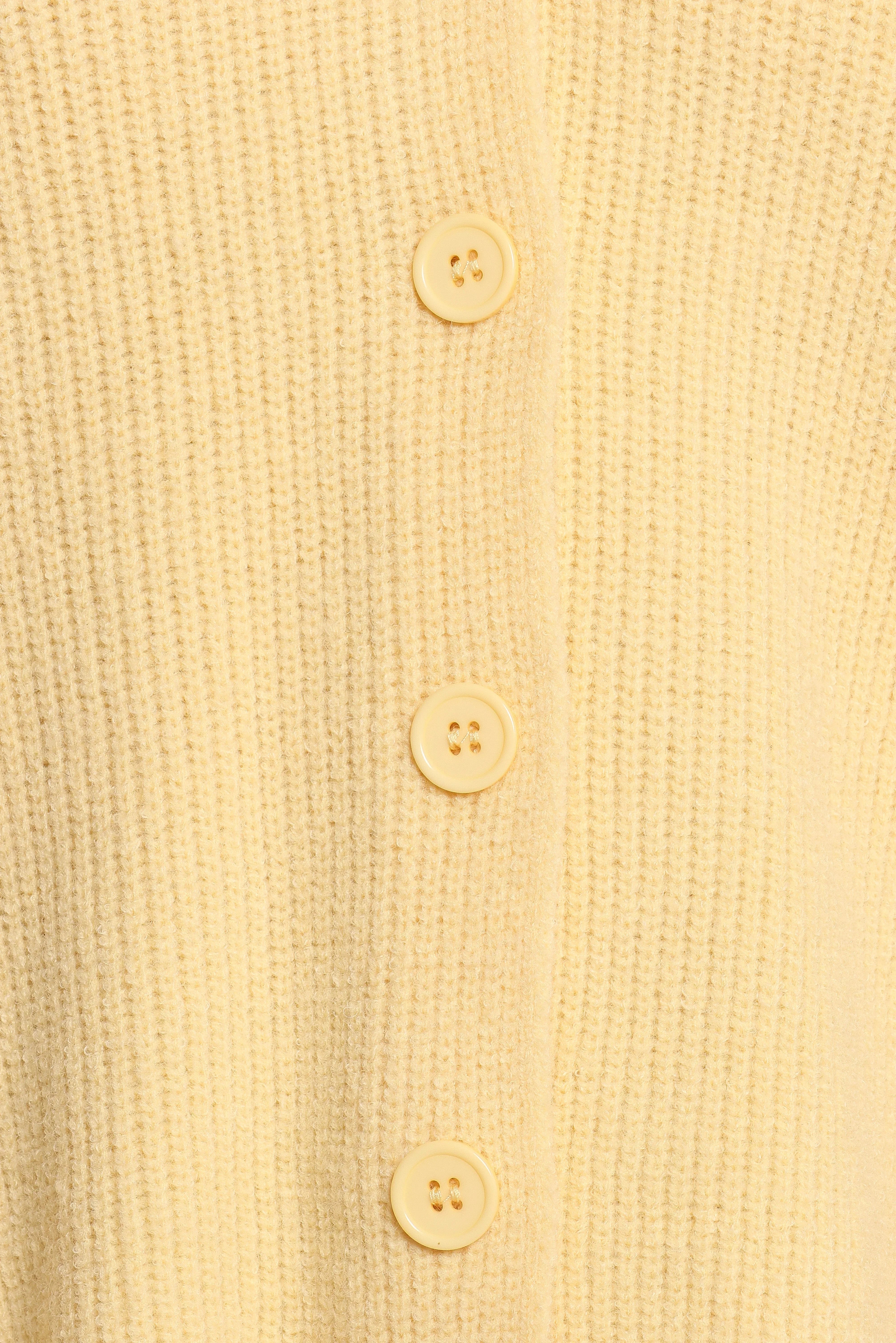 Sybil Button Front Cardigan Butter Yellow