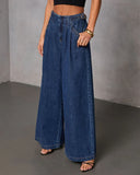 Easy Classic Stretch High Rise Wide Leg Jeans