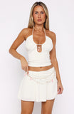 Never Out Of Reach Mini Skirt Cream